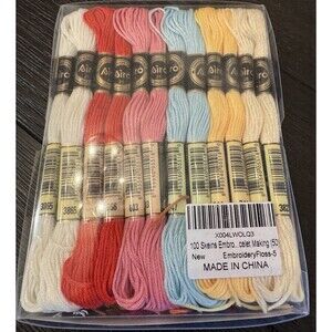 New Airo Embroidery Thread Set 50 Skeins 8 Meters